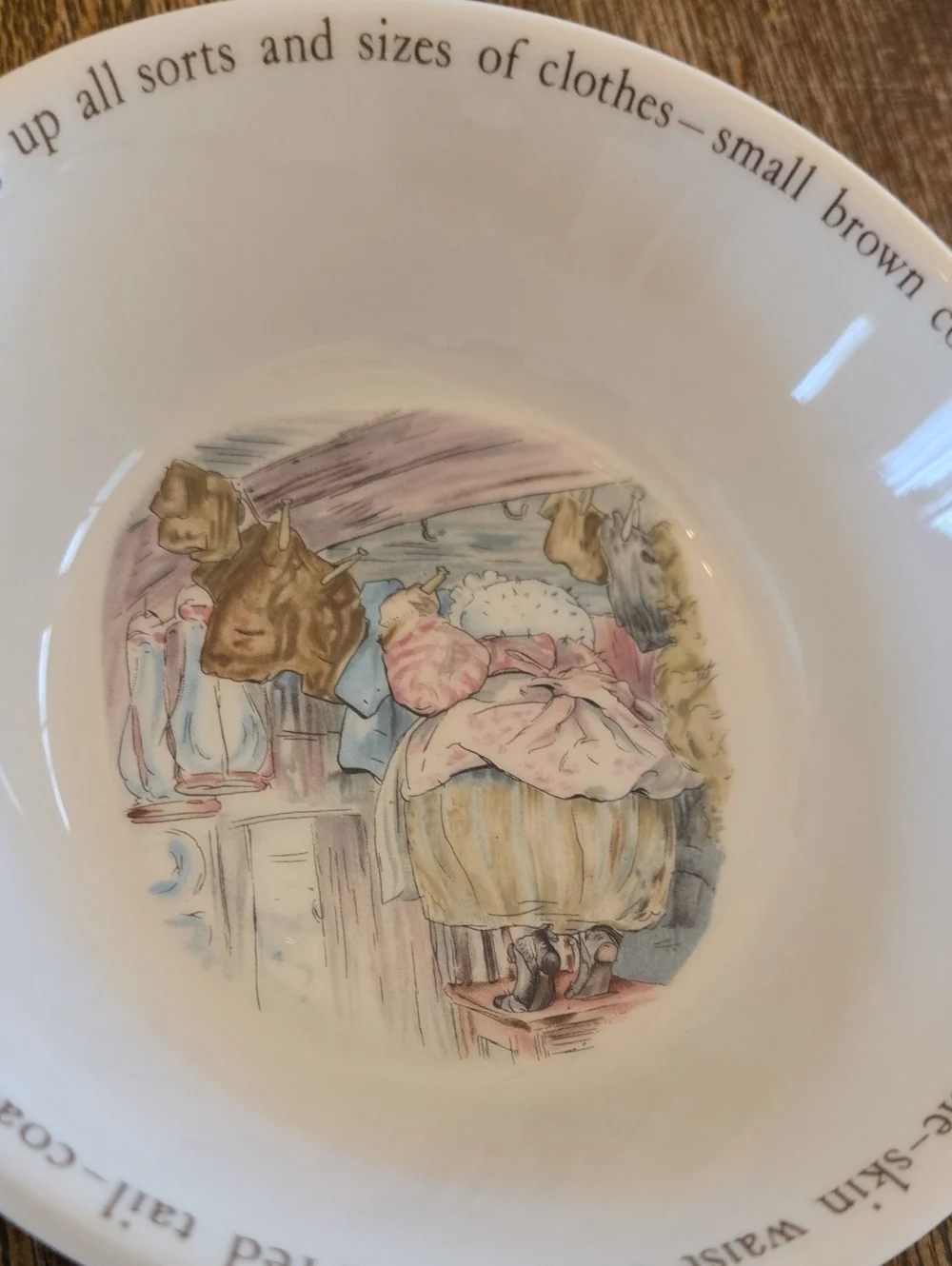 Wedgwood Mrs. Tiggy-Winkle Beatrix Potter Bowl and Plate Set